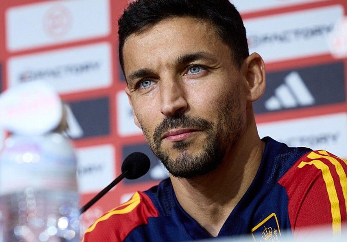 Jesús Navas con la selección española de fútbol