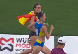Laura García-Caro pierde el bronce sobre la línea de meta mientras lo celebraba