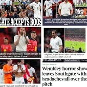 Las críticas a la selección de Southgate han inundado los periódicos ingleses este sábado