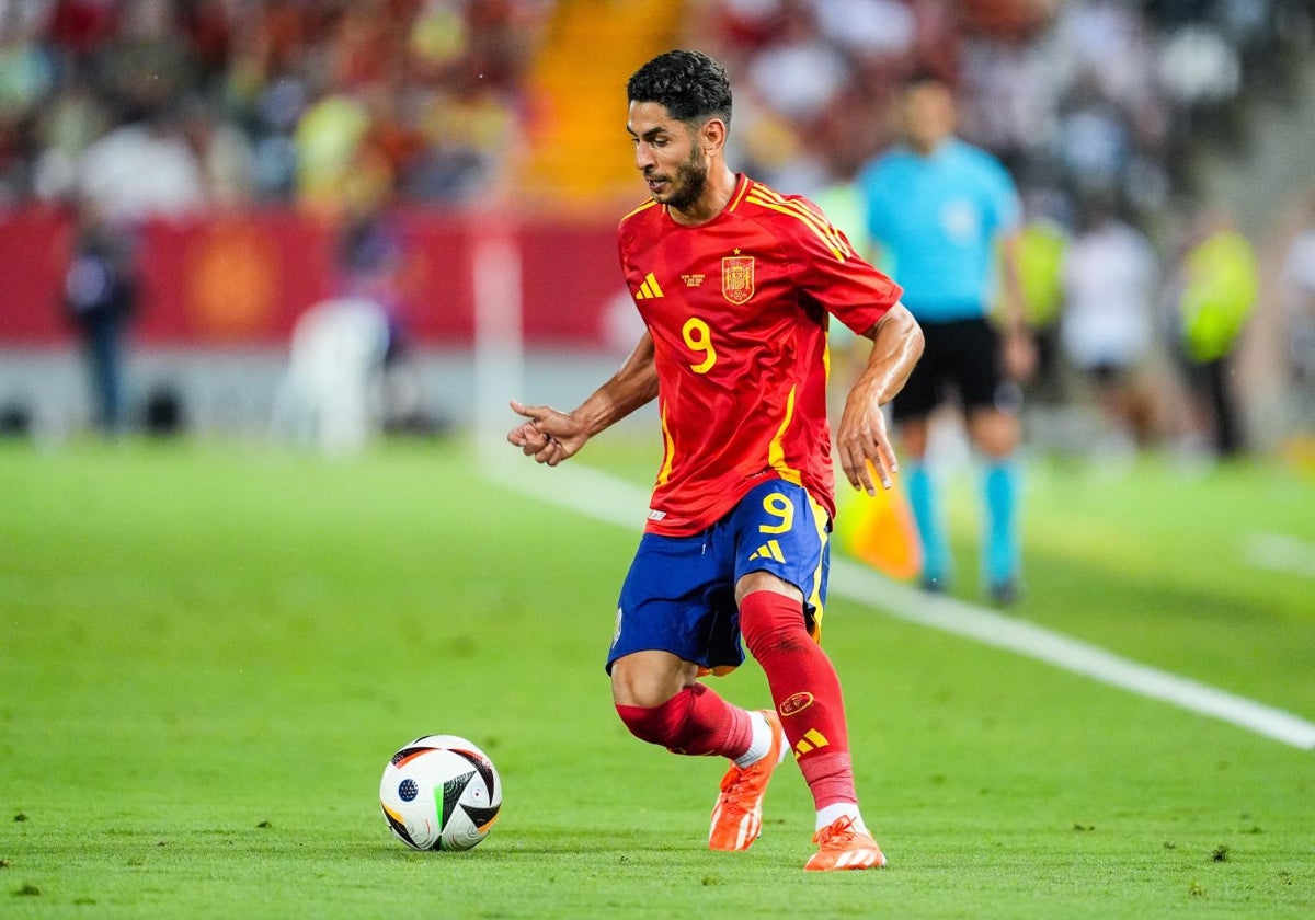 Ayoze, durante el amistoso entre España y Andorra