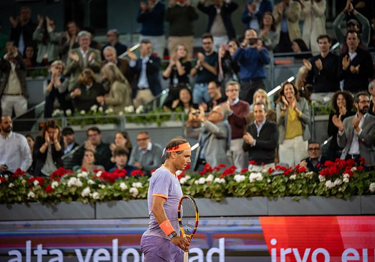 Rafa Nadal en el Mutua Madrid Open este año