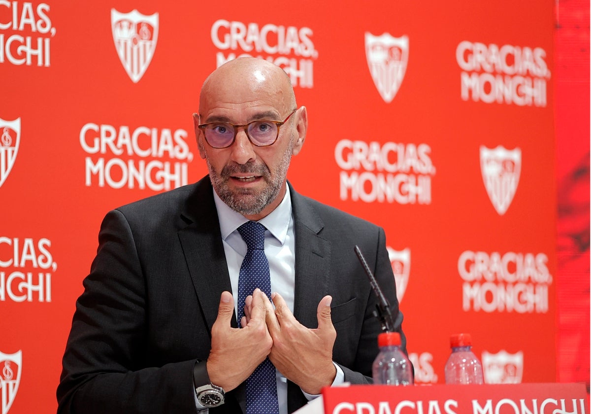 Monchi, en su acto de despedida del Sevilla