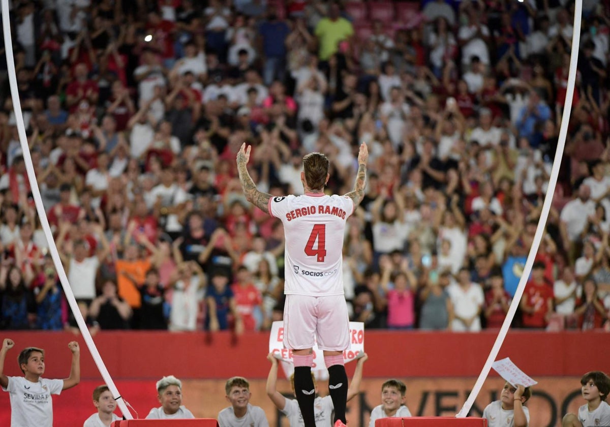 Sergio Ramos, el día que se presentó como jugador del Sevilla el año pasado