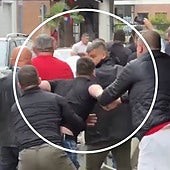 Graban al hijo del presidente de Serbia metido de lleno en una pelea contra hooligans ingleses