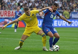 Ucrania revive con una remontada a Eslovaquia
