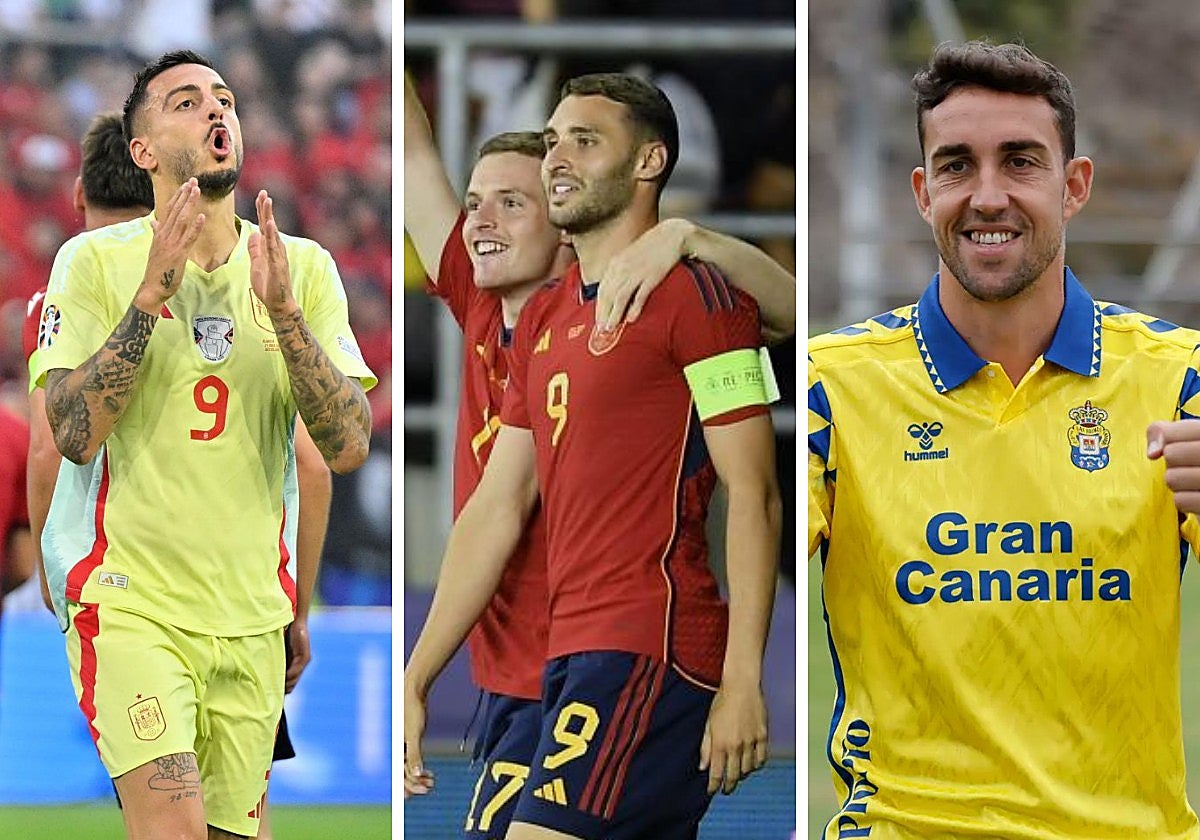 Joselu, Abel Ruiz y Jaime Mata