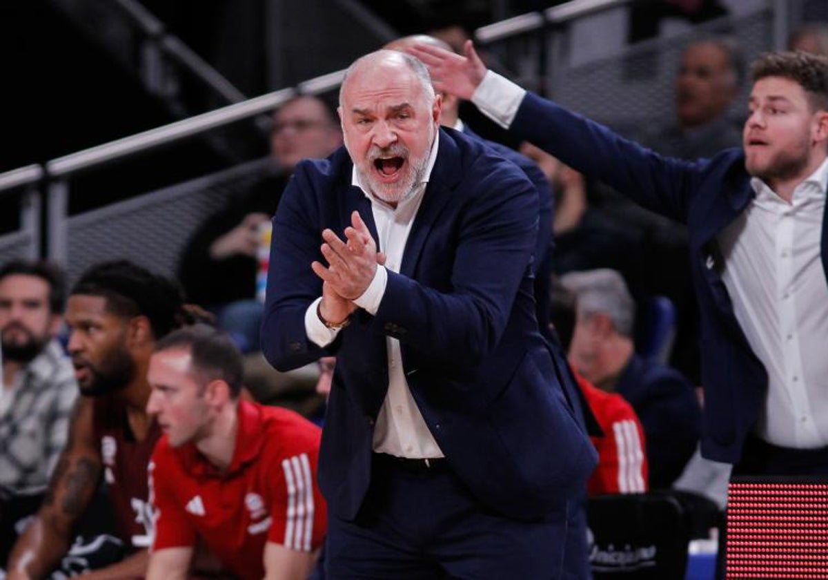 Pablo Laso, durante un encuentro como entrenador del Bayern de Múnich