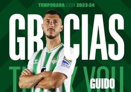 Oficial: Guido no seguirá en el Betis