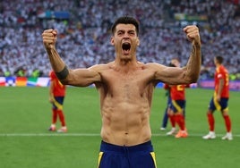 El cabreo de Morata en zona mixta cuando pensaba que tenía amarilla