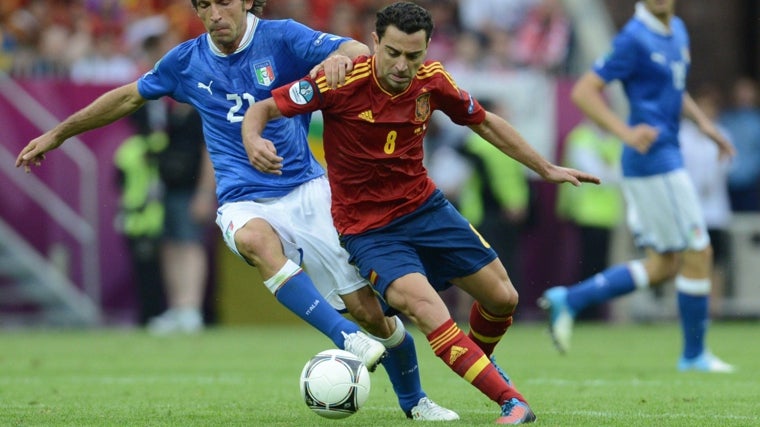 Xavi fue uno de los motores de la mejor España