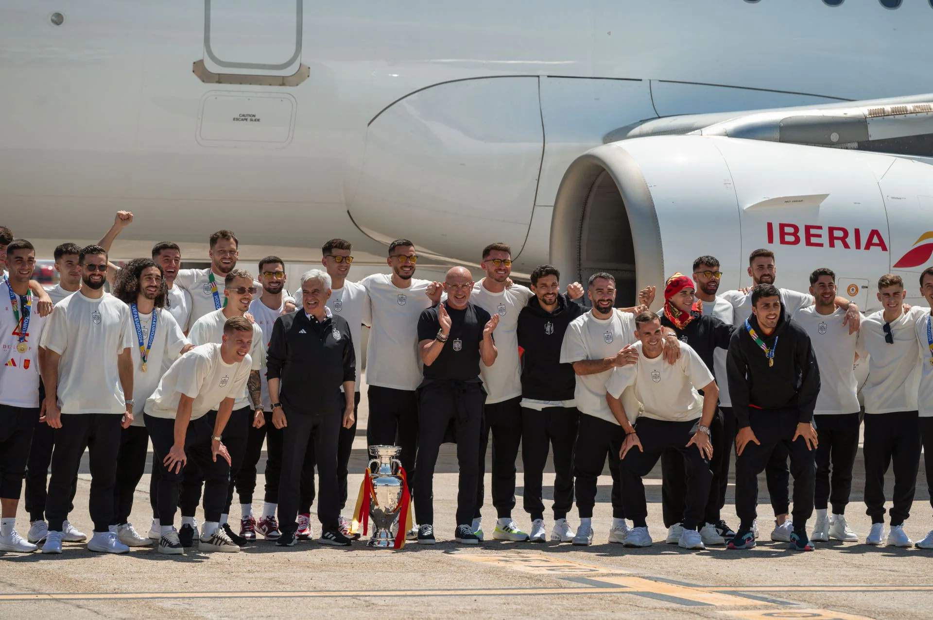 Expedición española a la llegada a Barajas