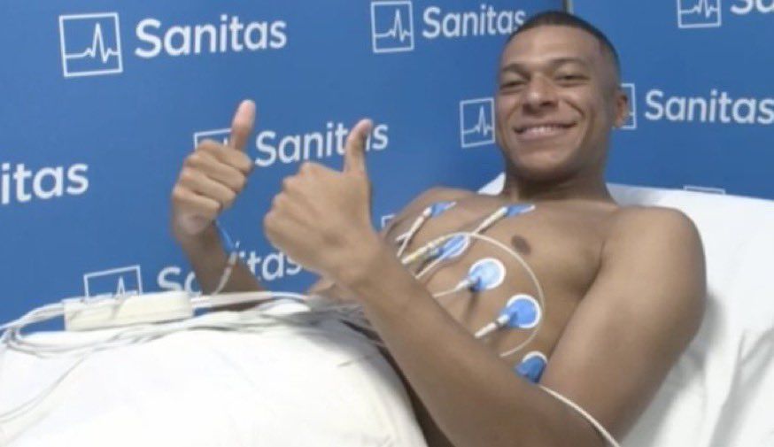Antes de llegar al Bernabéu, Kylian ha tenido que pasar un reconocimiento médico para poder firmar su contrato