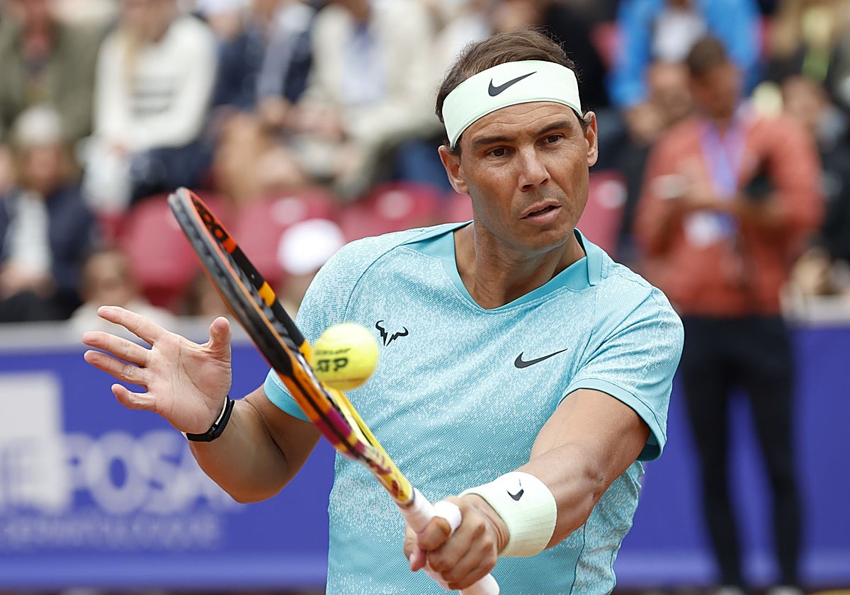 Nadal, durante el partido