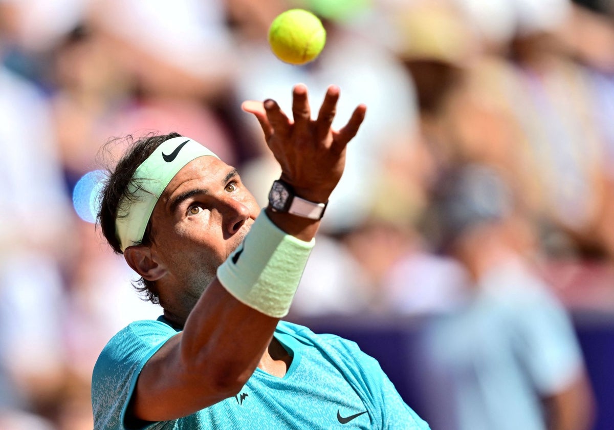 Nadal, en su partido ante Borges