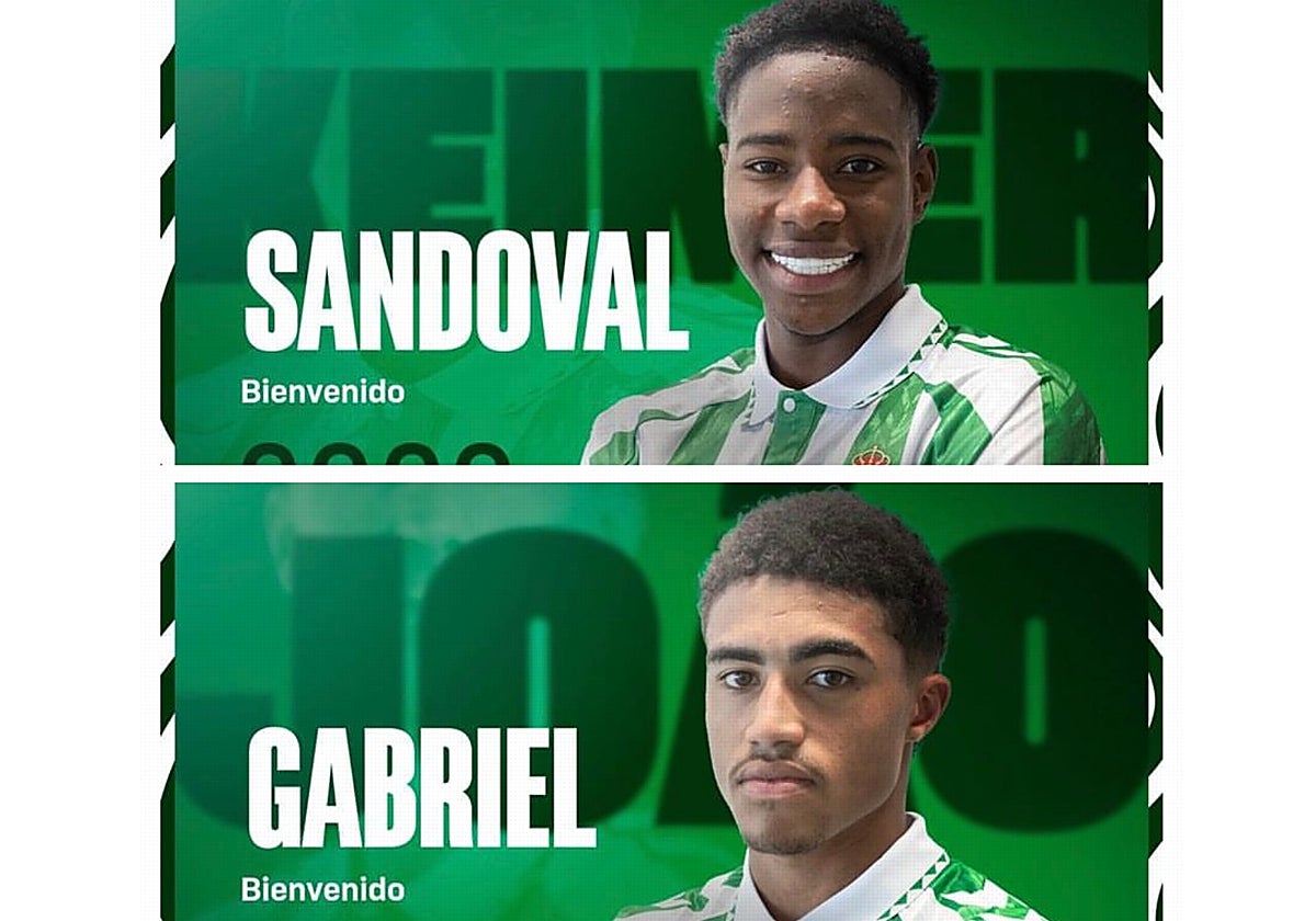 Keimer El Betis refuerza la cantera con Keimer Sandoval y João Gabriel Fersura