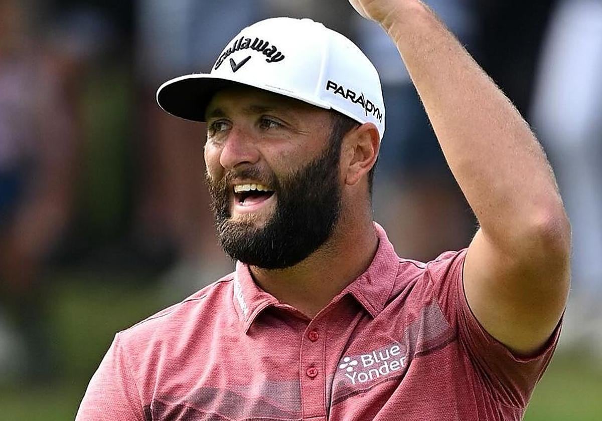 Jon Rahm en el Open Británico en Escocia