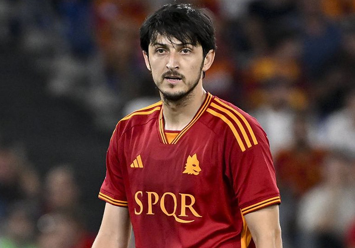 Sardar Azmoun, durante un partido de la temporada pasada con la Roma