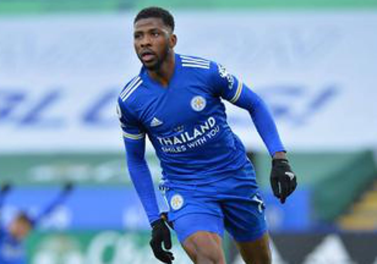 Iheanacho, en un partido con el Leicester