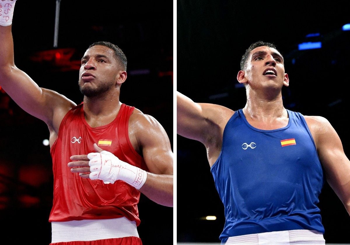 Enmanuel Reyes Pla y Ayoub Ghadfa optan a ganar el oro en boxeo