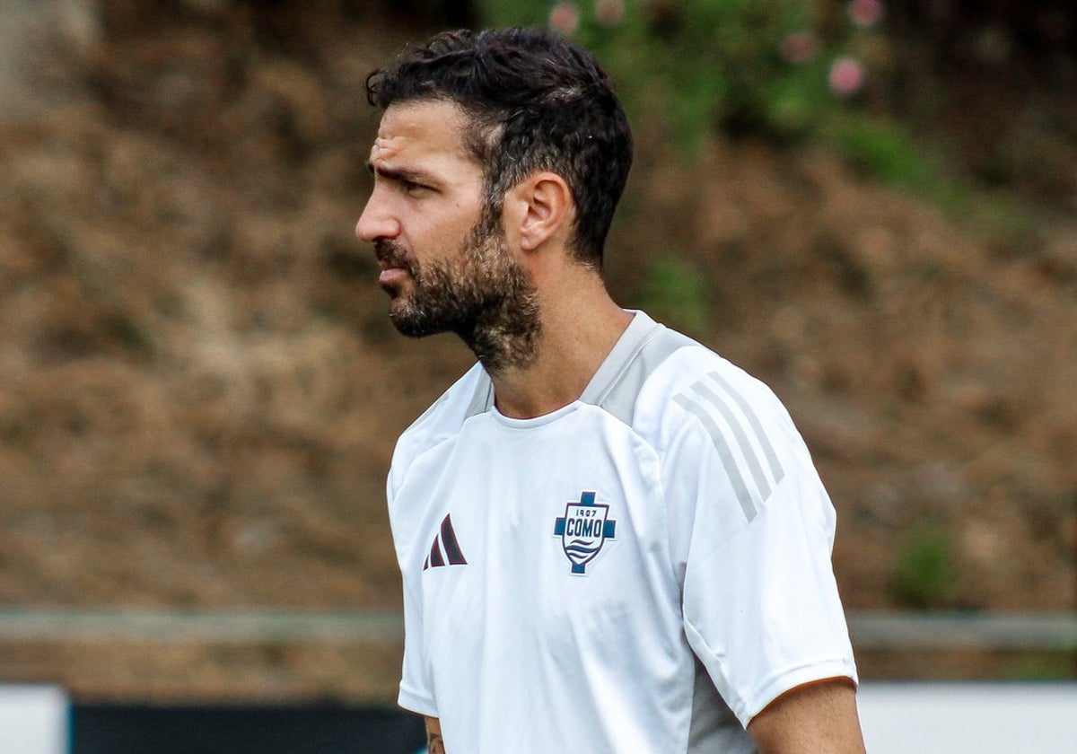 Cesc Fábregas, entrenador del Como 1907, de la Serie A italiana