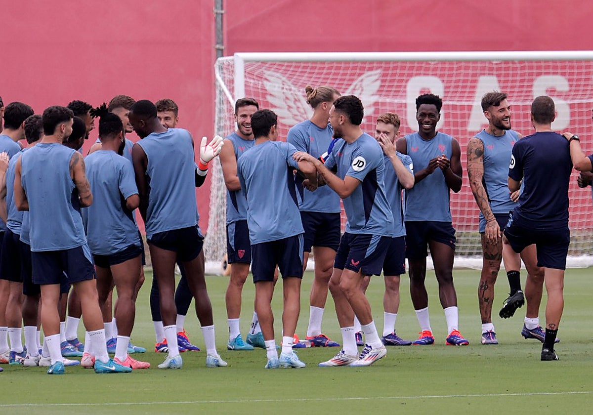 Entrenamiento preparatorio para recibir al Villarreal este viernes, partido correspondiente a la jornada 2 de LaLiga