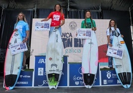 Sarah Almagro, Dani Souto y Hugo Rocha hacen podio en sus pruebas de surf adaptado