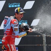 Márc Márquez vuelve a lo más alto del podio mil días despues con su triunfo en el Gran Premio de Aragón