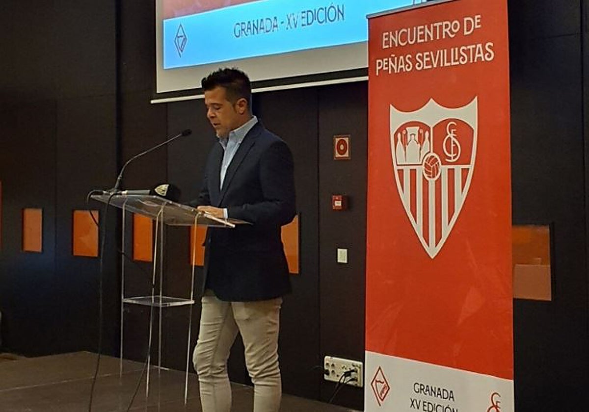 Carlos Jiménez, presidente de la Federación de Peñas sevillistas 'San Fernando'