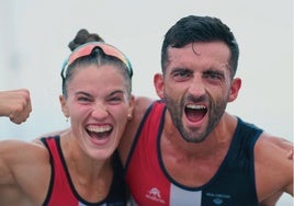 Patricio Rojas y Amanda Gil, del Labradores, campeones del mundo en remo de mar