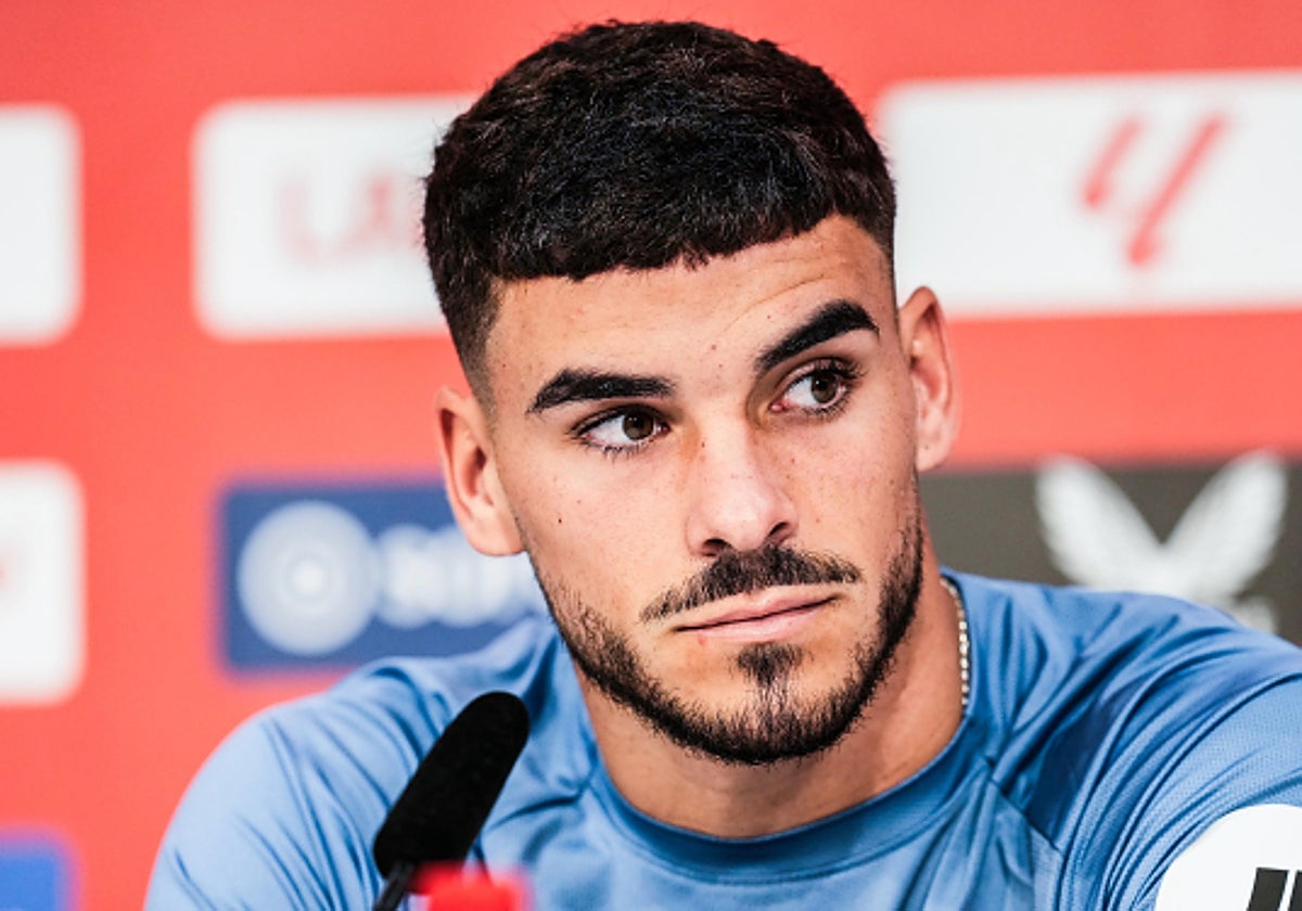 Isaac Romero, en rueda de prensa