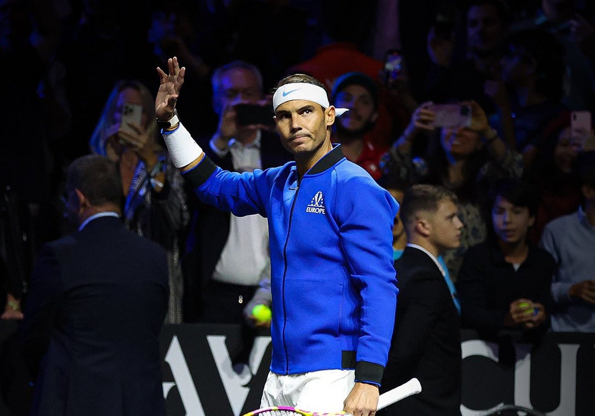 Rafa Nadal, en su última participación en la Laver Cup