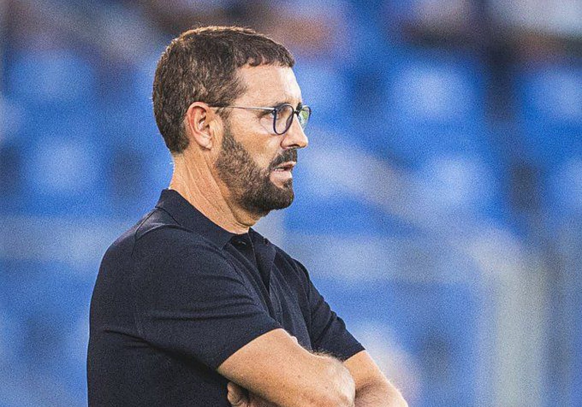 Bordalás, durante un partido del Getafe