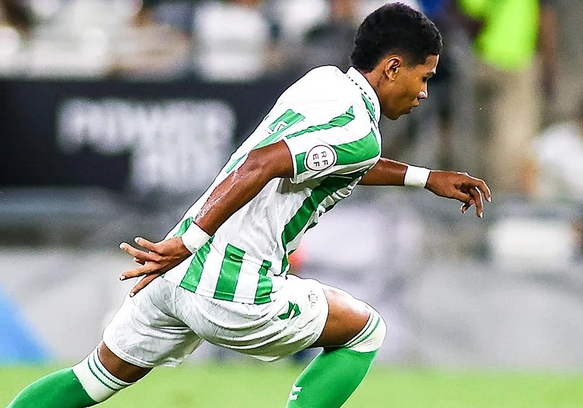 Jhon Arcila, con el Betis juvenil