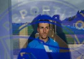 Antonio Blanco, posando en la Ciudad Deportiva de Ibaia