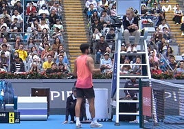 Alcaraz se queja a la jueza de silla