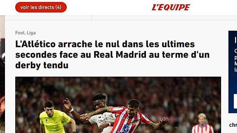 La «vergüenza» del derbi madrileño del Metropolitano salta a los medios internacionales