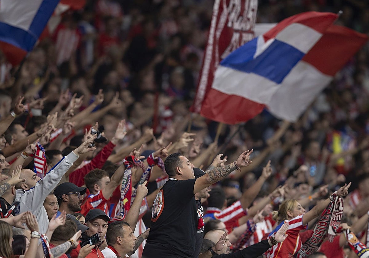 Los ultras del Atlético, el domingo en el derbi