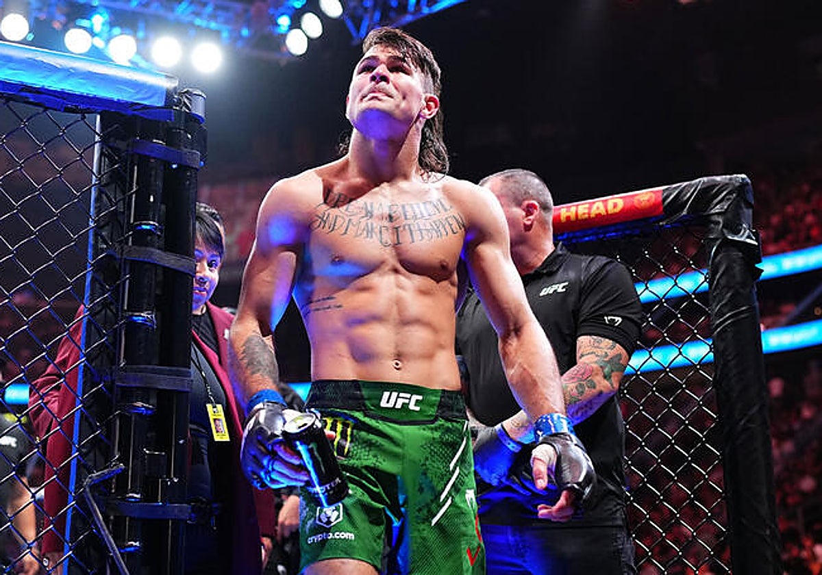 Diego Lopes sale victorioso del octágono de la UFC