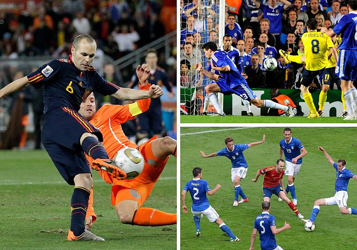 Algunos de los momentos más icónicos de la carrera de Andrés Iniesta