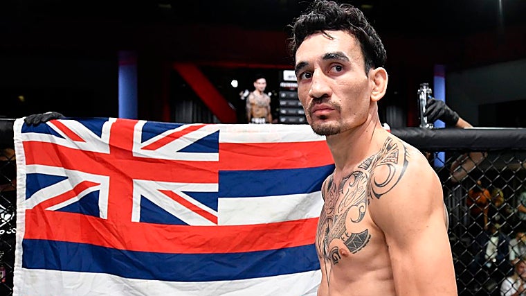 Max Holloway, antes de un combate en la UFC