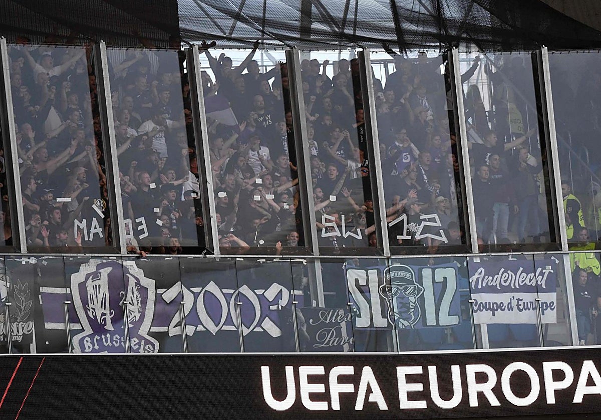 Ultras del Anderlecht en Anoeta