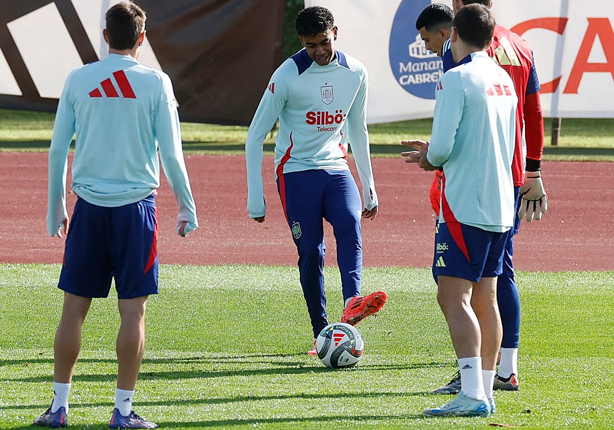 Lamine Yamal, con la selección