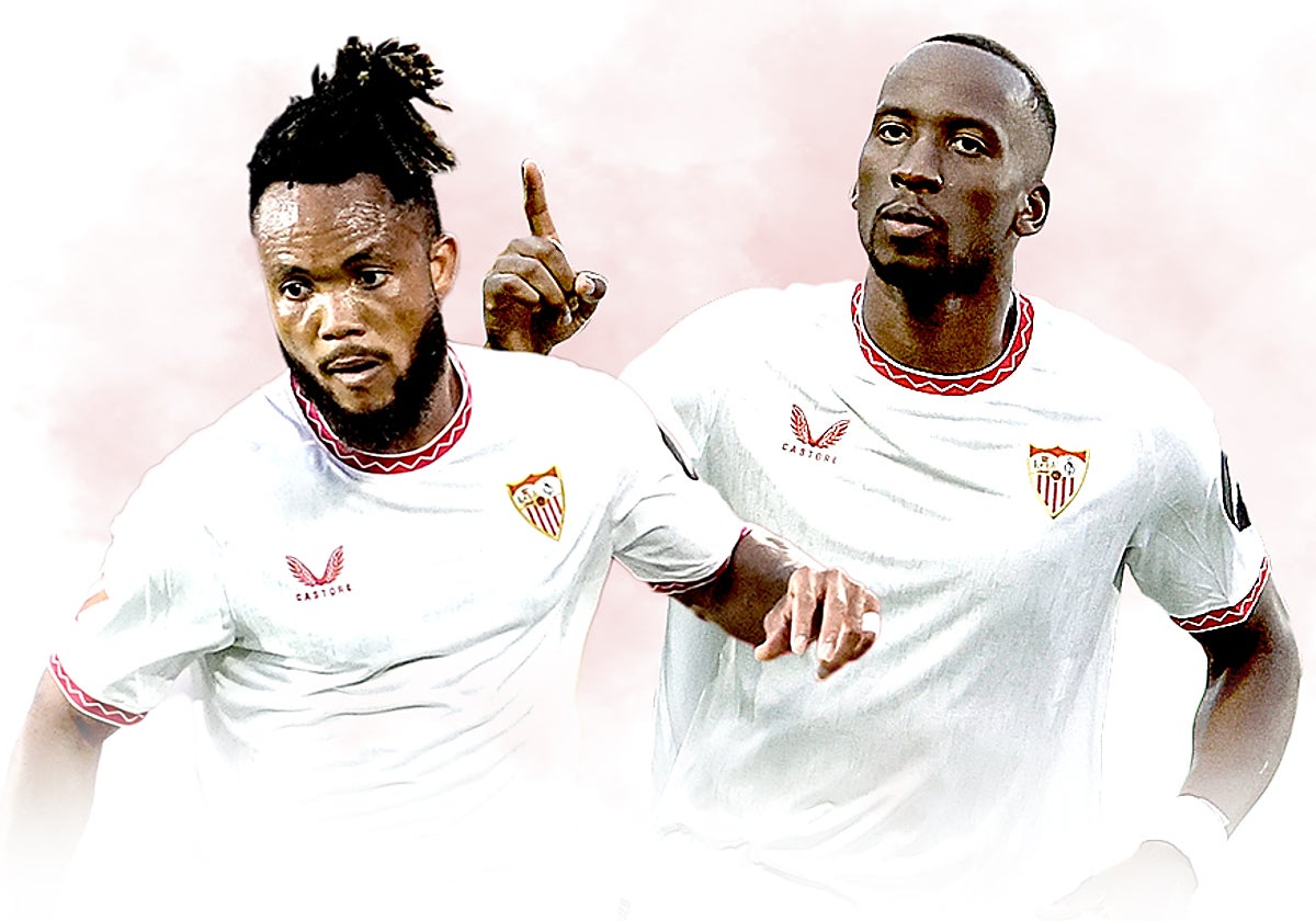 Los sevillistas Chidera Ejuke y Dodi Lukebakio