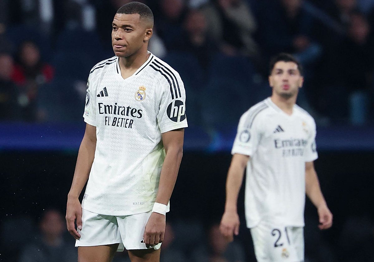 Kilyan Mbappé, durante el partido ante el Milan