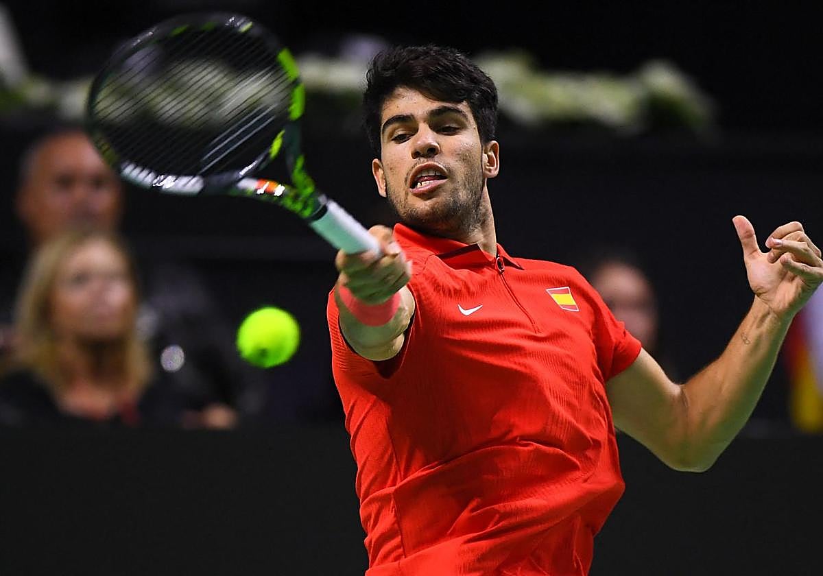 Carlos Alcaraz - Tallon Griekspoor, en directo: primer partido de España en cuartos de final de la Copa Davis hoy contra Países Bajos