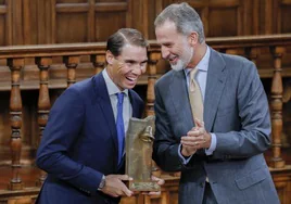 Felipe VI entregó a Nadal el Premio Camino Real en 2022