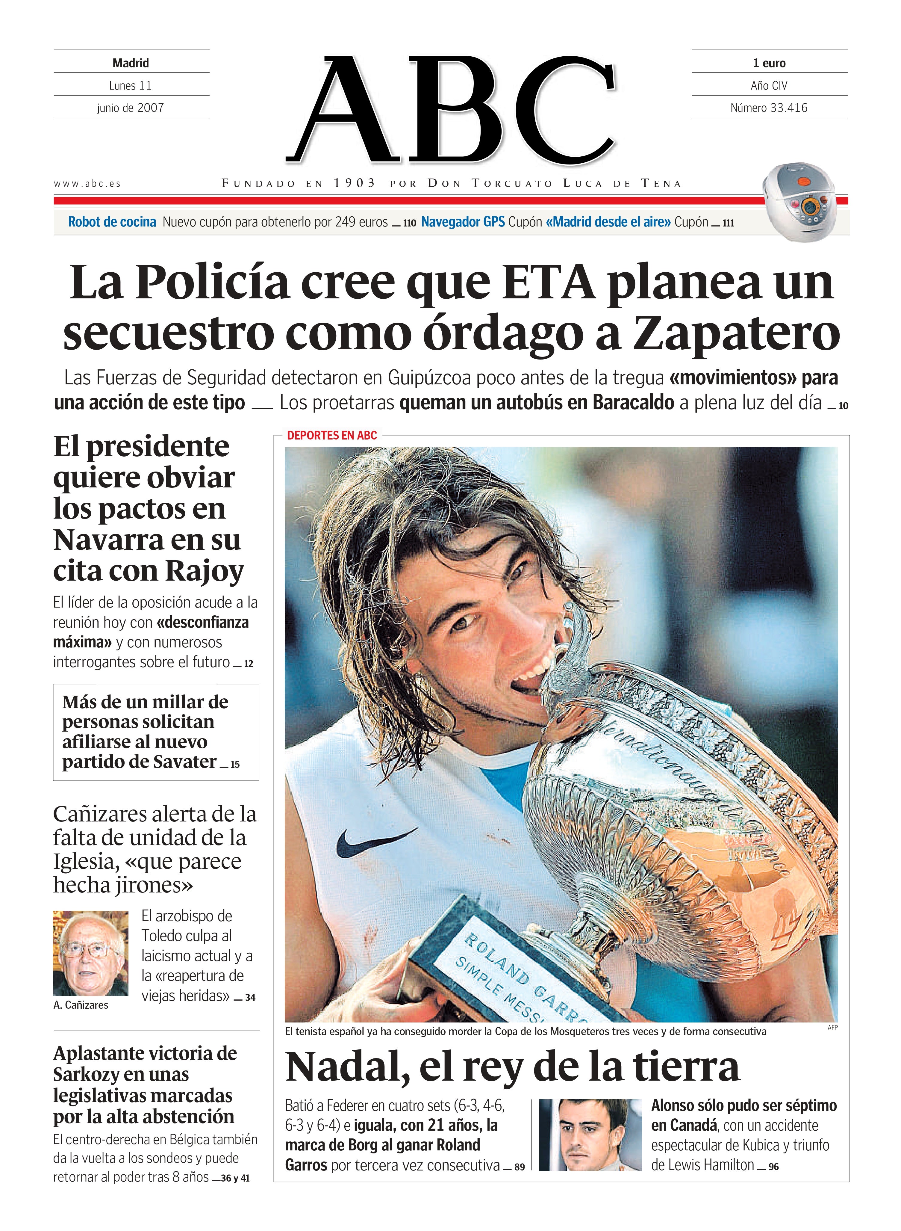 Las 58 portadas de Nadal en ABC