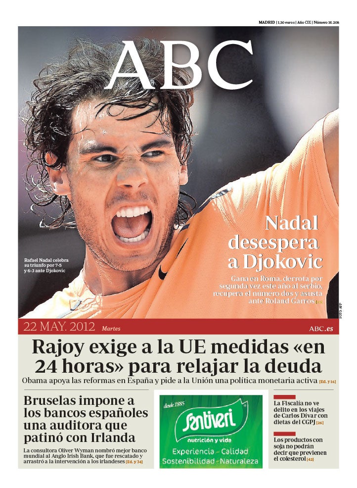 Las 58 portadas de Nadal en ABC