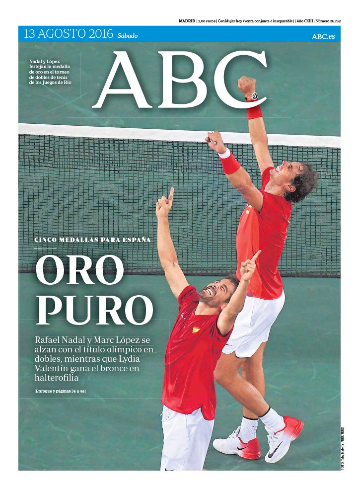 Las 58 portadas de Nadal en ABC