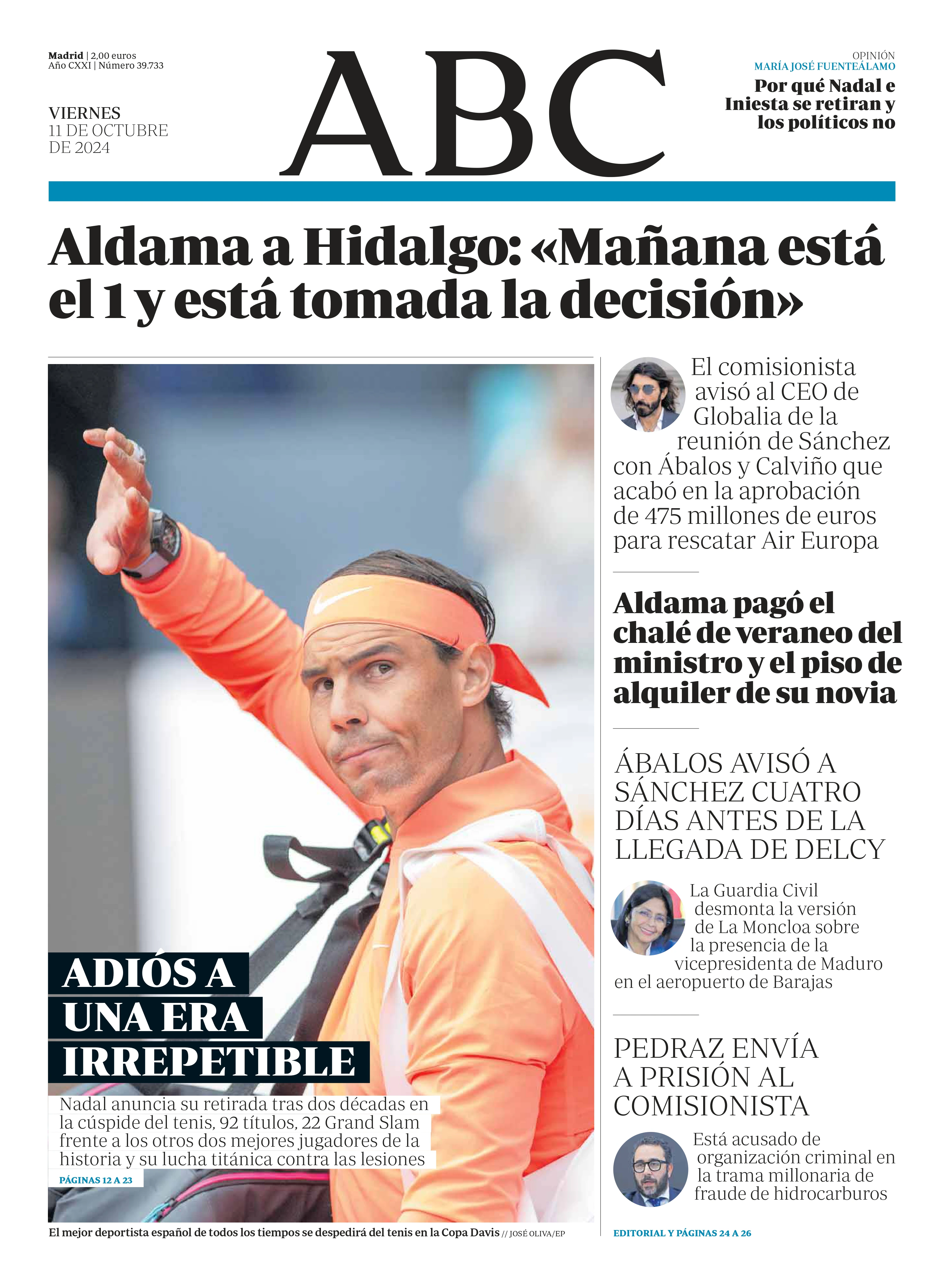 Las 58 portadas de Nadal en ABC